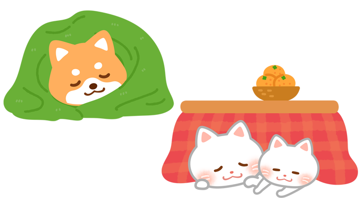 体が冷えないようにしてあげましょう