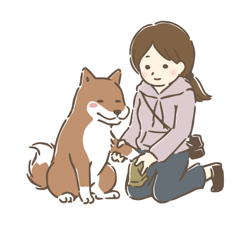 散歩後の拭き取り