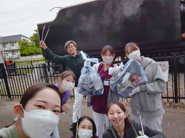 地域貢献に向けたゴミ拾い活動